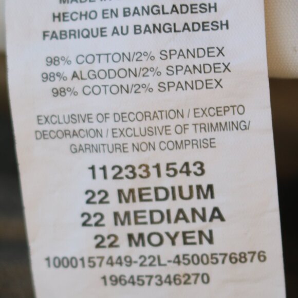 LEE Plus Size Tan Stretch Cotton Blend Back Elastic Waistband Cargo Shorts - Picture 7 of 7